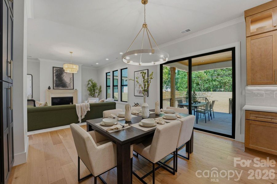 Furnished interior view inside a new home in , Charlotte (Image 14).