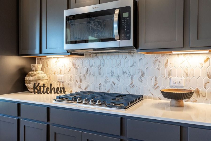 Representative interior finishes for a home built from the 2429 by KB Home in River Bluff, Leander (Image 9). Representative interior finishes for a home built from the 2429 by KB Home in River Bluff, Leander (Image 9).