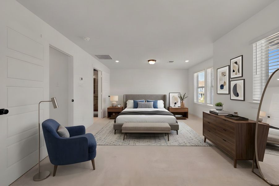 Furnished interior view inside a new home in Painted Tree Woodland West – Cottages, McKinney (Image 6).