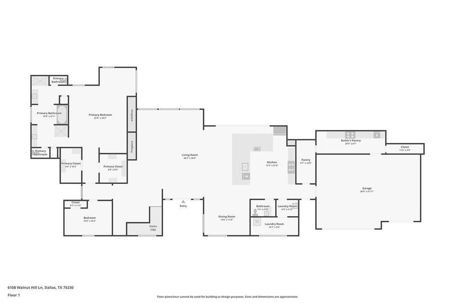 2D floor plan layout of this home in , Dallas, TX (Image 5).