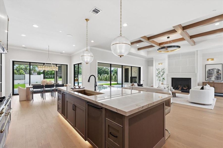 Furnished interior view inside a new home in , Bartonville (Image 16).