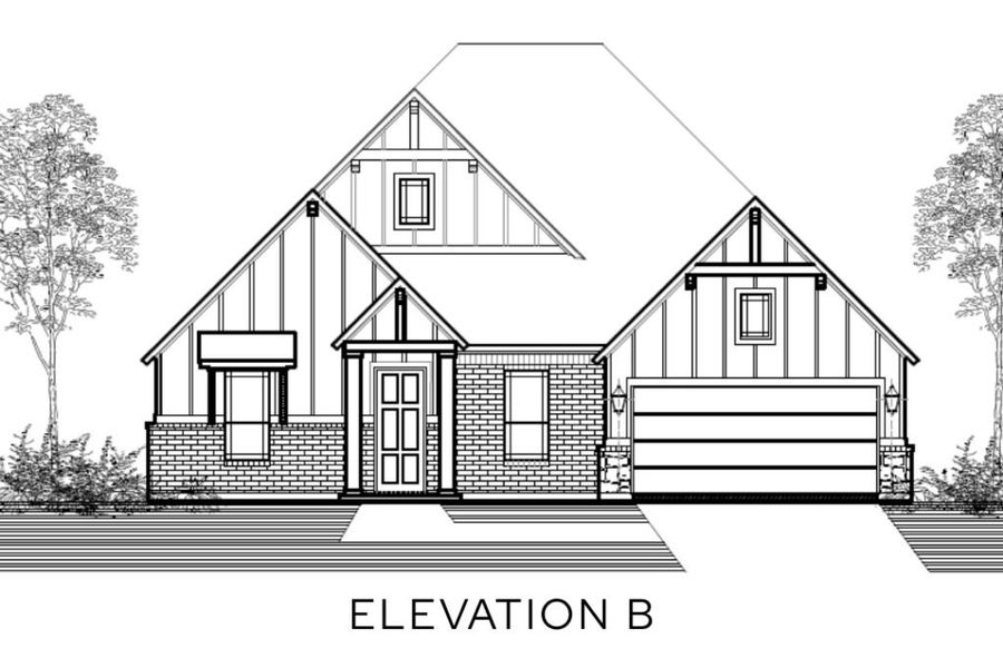 Representative rendering of the exterior for the The Vickery by Lillian Custom Homes (Image 4).
