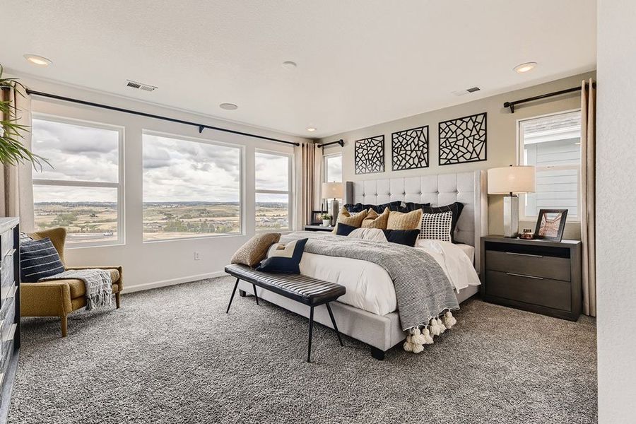 Representative furnished interior of a home built from the Ridgway by Taylor Morrison in The Fields at Looking Glass Town Collection, Parker (Image 24).