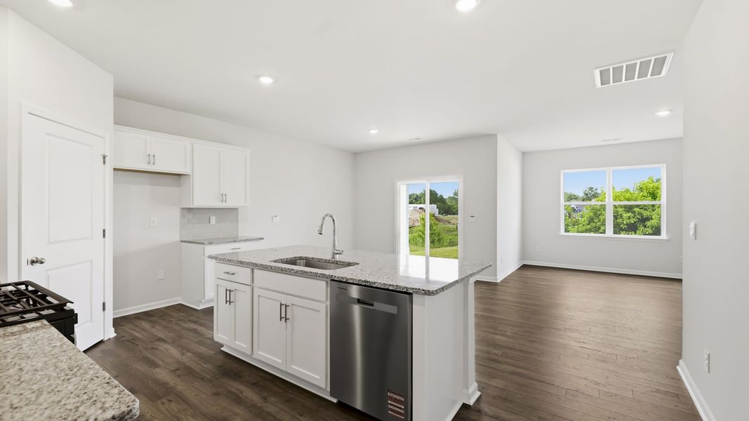 Furnished interior view inside a new home in Tap Root Farms, Fletcher (Image 6).