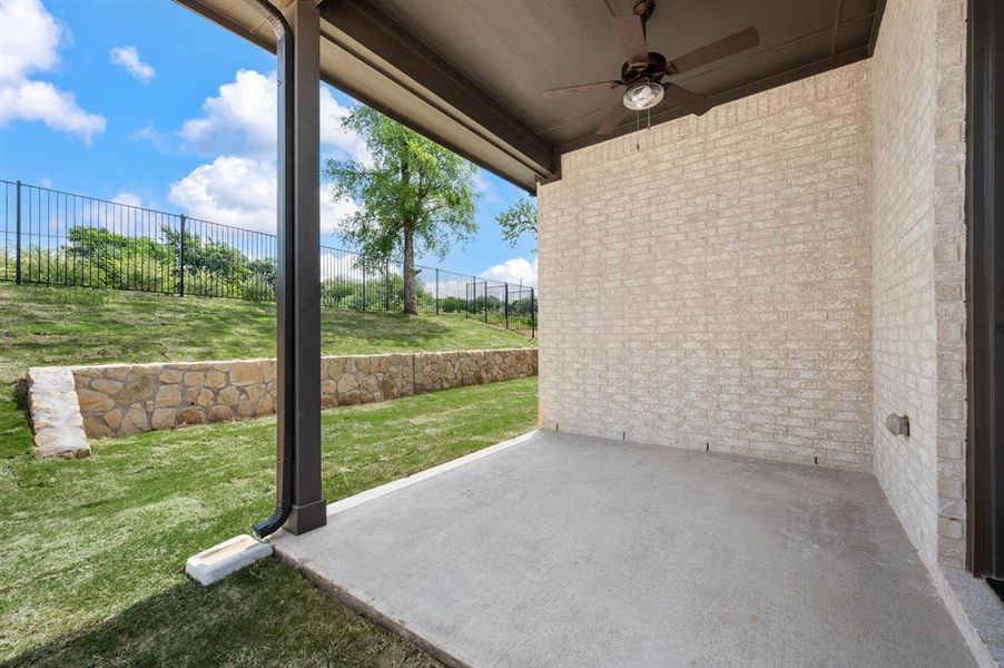 Exterior details and patio area of a home in The Resort on Eagle Mt. Lake, Fort Worth (Image 3). Exterior details and patio area of a home in The Resort on Eagle Mt. Lake, Fort Worth (Image 3).