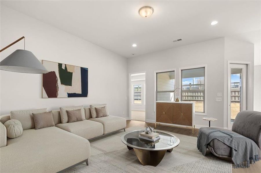Furnished interior view inside a new home in Soleil Summit Chase, Snellville (Image 5).