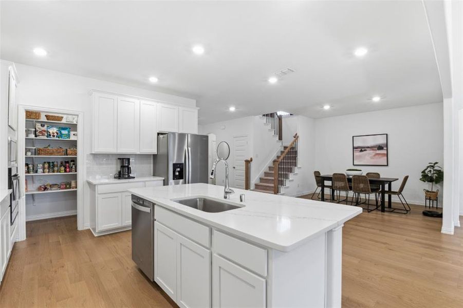 Furnished interior view inside a new home in Whitewing Trails, Princeton (Image 19).