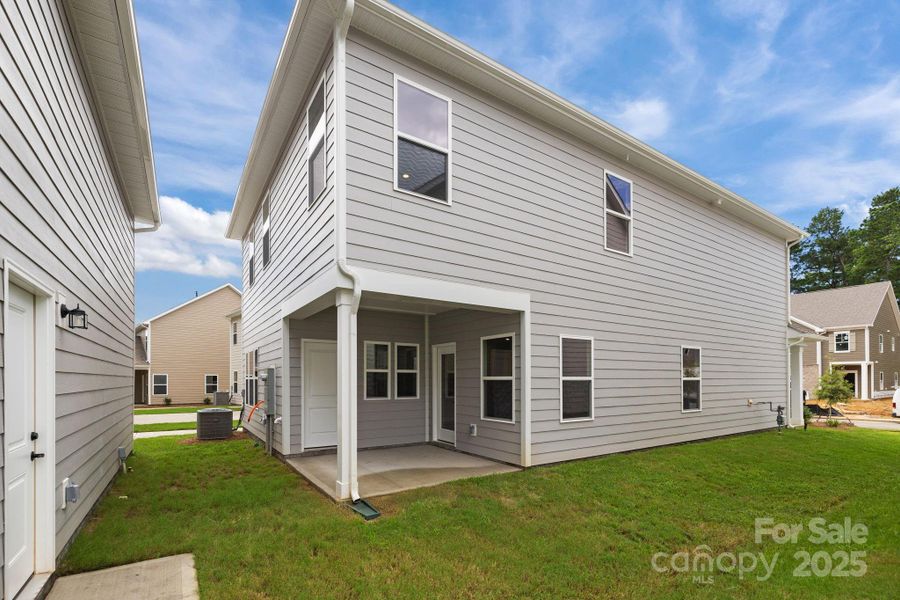 Rear 2 car detached garage with separate entrance