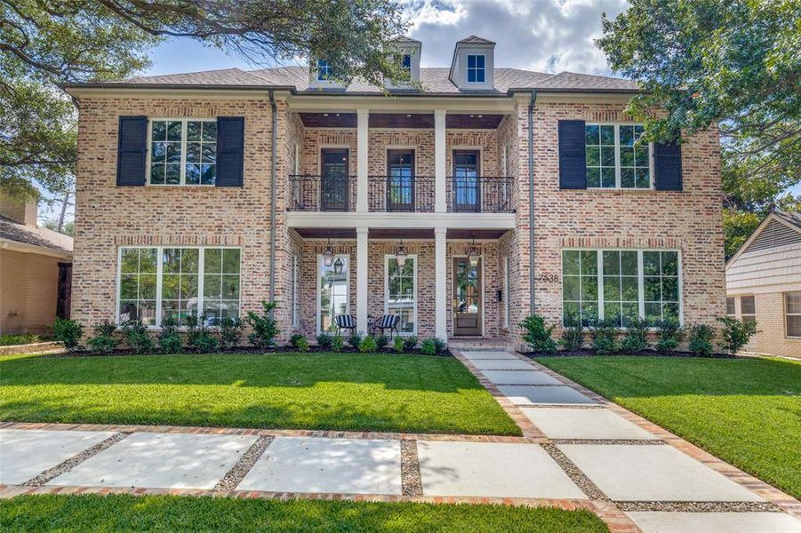 Exterior details and patio area of a home in , Dallas (Image 2). Exterior details and patio area of a home in , Dallas (Image 2).