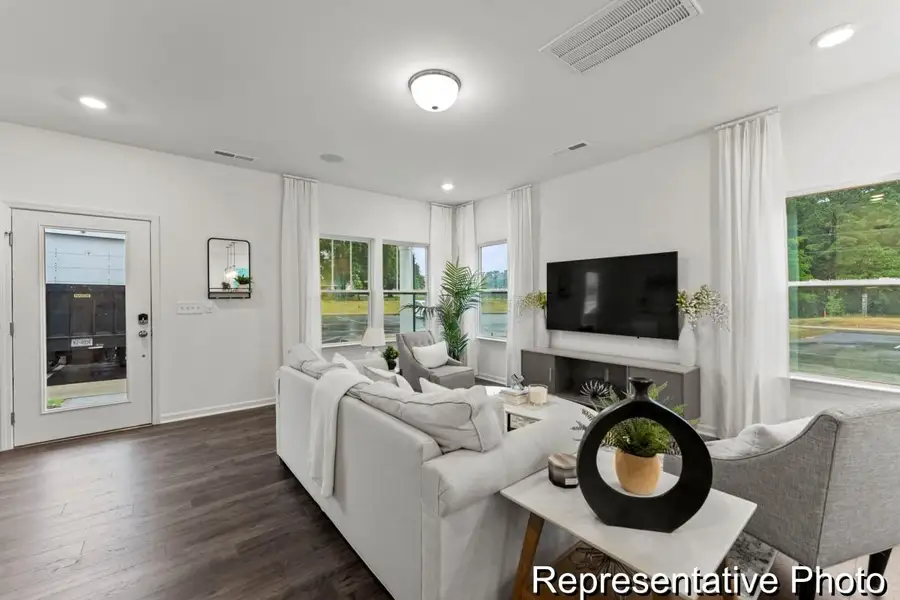 Furnished interior view inside a new home in Buies Creek Townhomes, Lillington (Image 8).