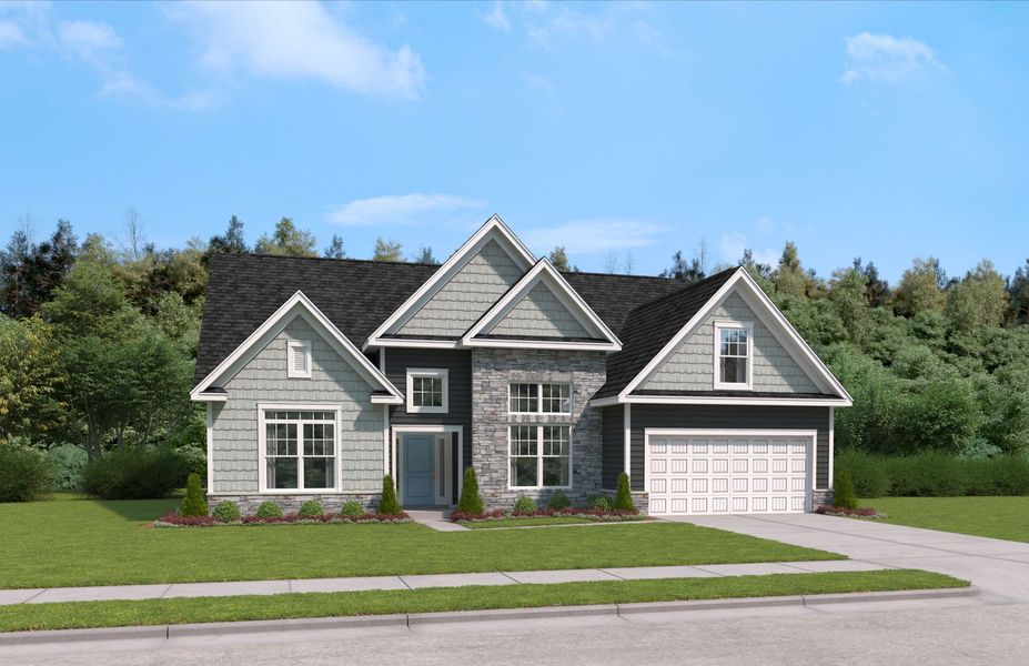 Representative exterior photo of a completed home built from the The Ransford by Stanley Martin Homes in Parkers Summit, Greer, SC (Image 2).