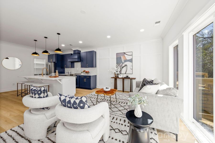 Furnished interior view inside a new home in , Charlotte (Image 13). Furnished interior view inside a new home in , Charlotte (Image 13).