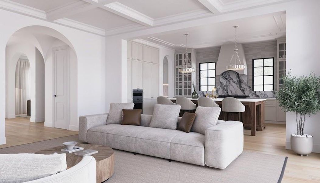 Furnished interior view inside a new home in , Dallas (Image 10).