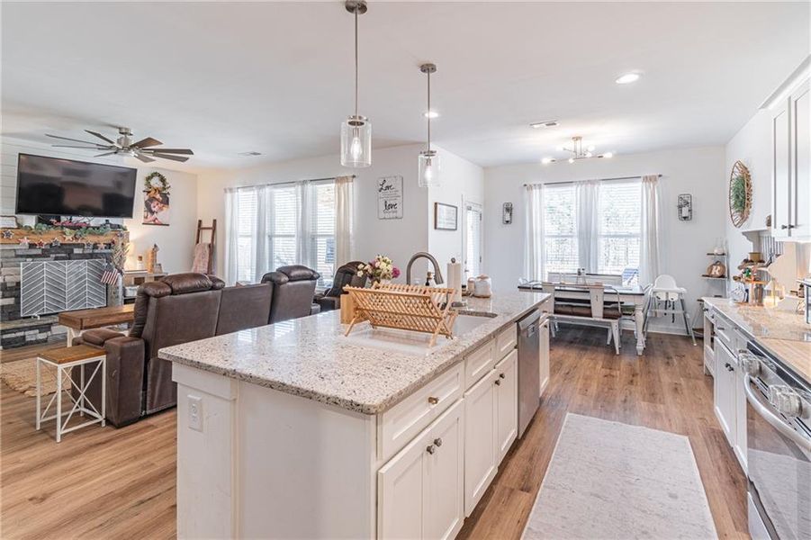 Furnished interior view inside a new home in River Station, Monroe (Image 7).