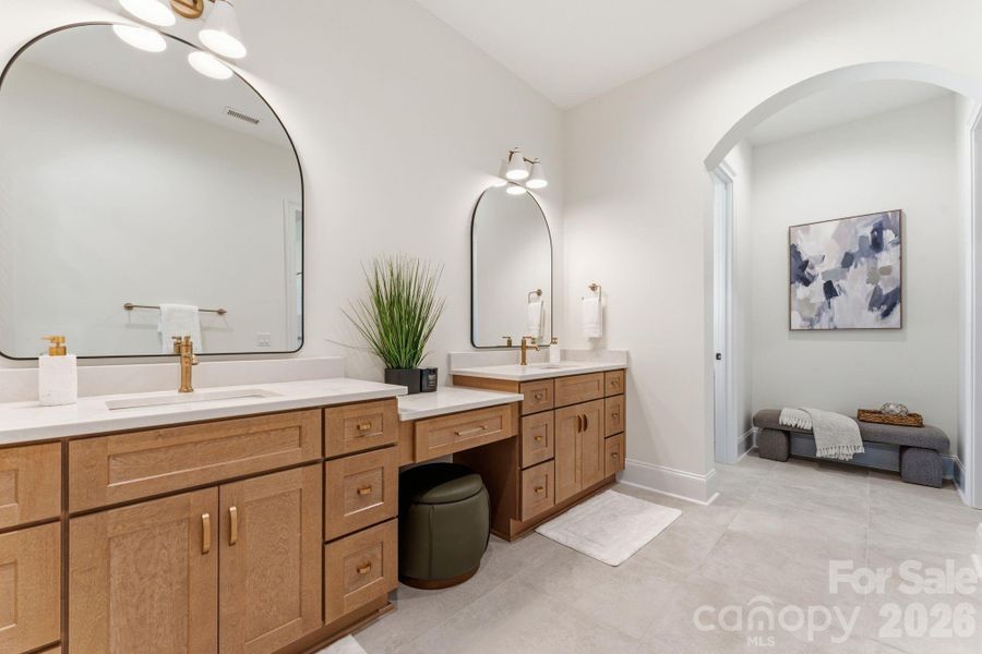 Furnished interior view inside a new home in , Clover (Image 19). Furnished interior view inside a new home in , Clover (Image 19).