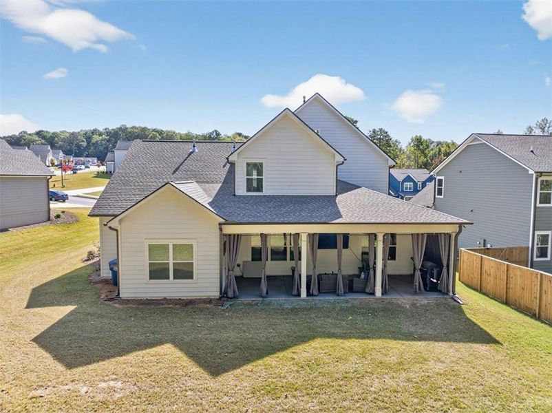 Exterior details and patio area of a home in Calgary Downs, Winder (Image 4). Exterior details and patio area of a home in Calgary Downs, Winder (Image 4).