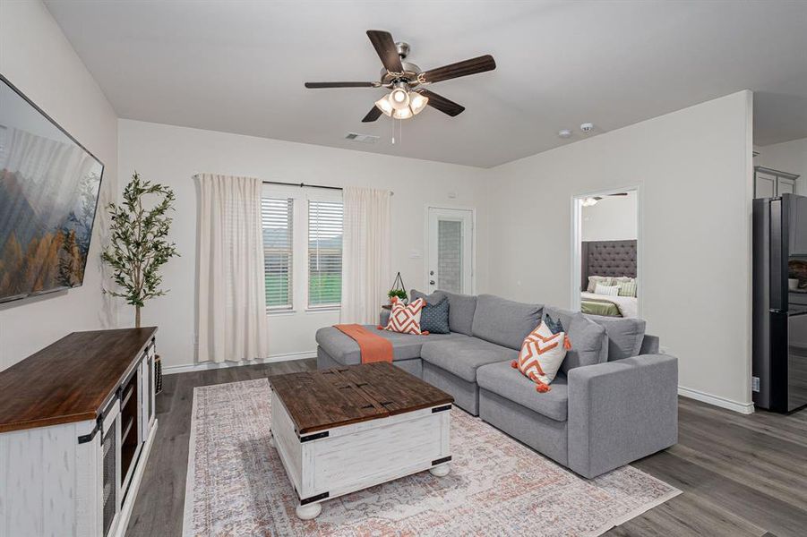 Furnished interior view inside a new home in , Aubrey (Image 6).