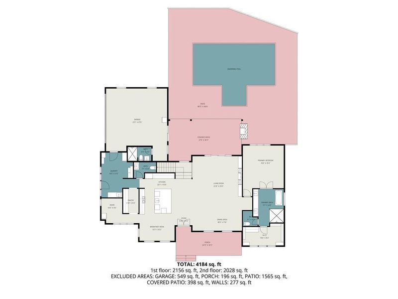 2D floor plan layout of this home in , Hoschton, GA (Image 5).