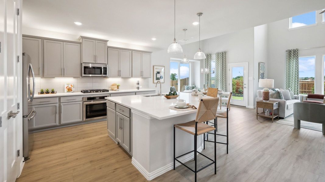Representative furnished interior of a home built from the Magnolia by Brightland Homes in Hulen Trails, Fort Worth (Image 7).