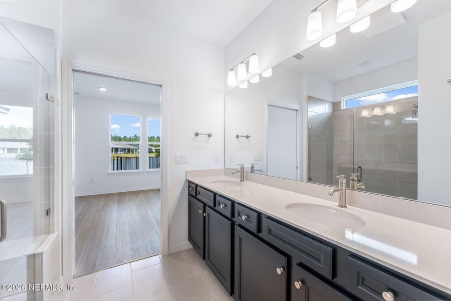 Furnished interior view inside a new home in Del Webb Wildlight, Wildlight (Image 11).