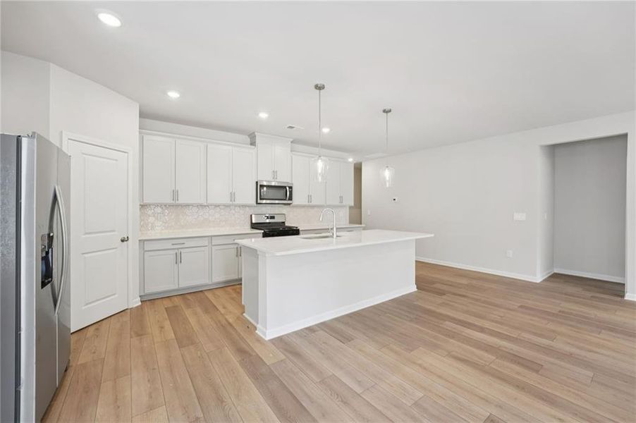 Furnished interior view inside a new home in Westmont Preserve, Powder Springs (Image 8).