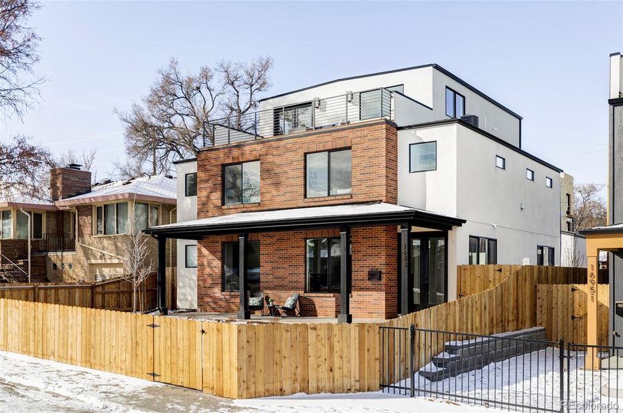 Exterior details and patio area of a home in , Denver (Image 28). Exterior details and patio area of a home in , Denver (Image 28).
