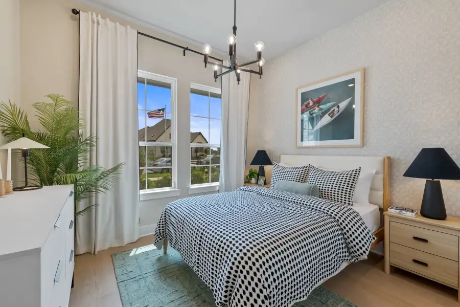 Furnished interior view inside a new home in Turner's Crossing, Buda (Image 37).