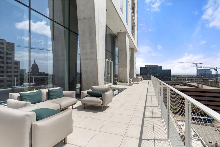 AMENITIES. Elevated amenity deck on the tenth floor includes: Covered Lap Pool, Outdoor Cooking & Dining, Fire Pit Lounge, Sauna, Hot & Cold Plunge Pool, Exercise Facility, Dog Park w/ Washing Station, Conference Room / Private Dining, Club Room w/ Kitchen. Ground floor amenities include 24/7 Concierge, Lobby and two (2) retail spaces. AMENITIES. Elevated amenity deck on the tenth floor includes: Covered Lap Pool, Outdoor Cooking & Dining, Fire Pit Lounge, Sauna, Hot & Cold Plunge Pool, Exercise Facility, Dog Park w/ Washing Station, Conference Room / Private Dining, Club Room w/ Kitchen. Ground floor amenities include 24/7 Concierge, Lobby and two (2) retail spaces.