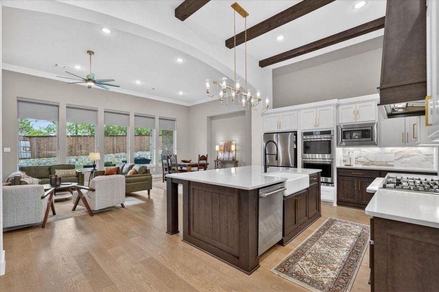 Furnished interior view inside a new home in Saddle Star Estates, Rockwall (Image 8).