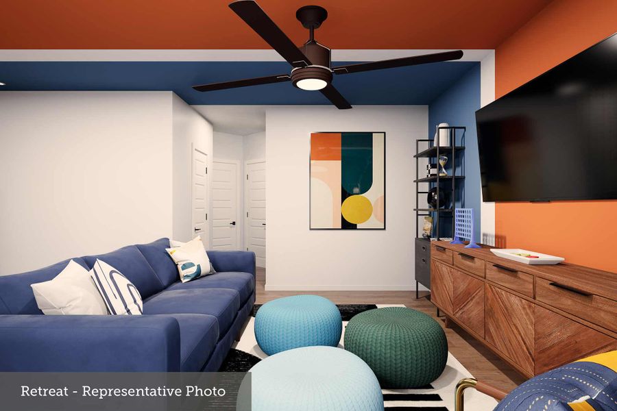 Furnished interior view inside a new home in Mustang Lakes, Celina (Image 4).