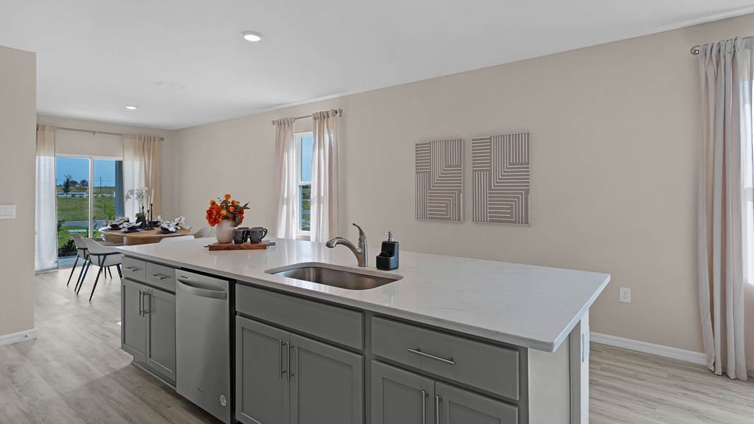 Furnished interior view inside a new home in Harmony at Lake Eloise, Winter Haven (Image 11).