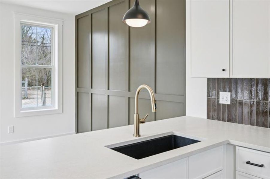 Close-up of interior finishes inside a home in , Atlanta (Image 17).