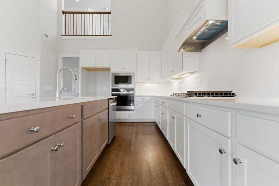 Representative furnished interior of a home built from the Hampton by Keystone Homes NC in Preserve at Carriage Cove, Oak Ridge (Image 11).