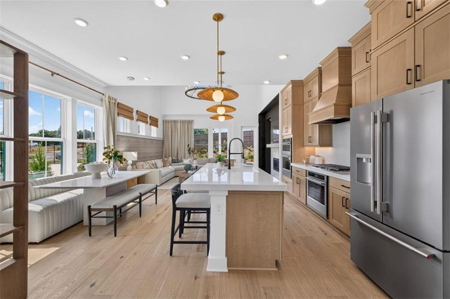 Furnished interior view inside a new home in Villages at Sharon Springs, Cumming (Image 34).