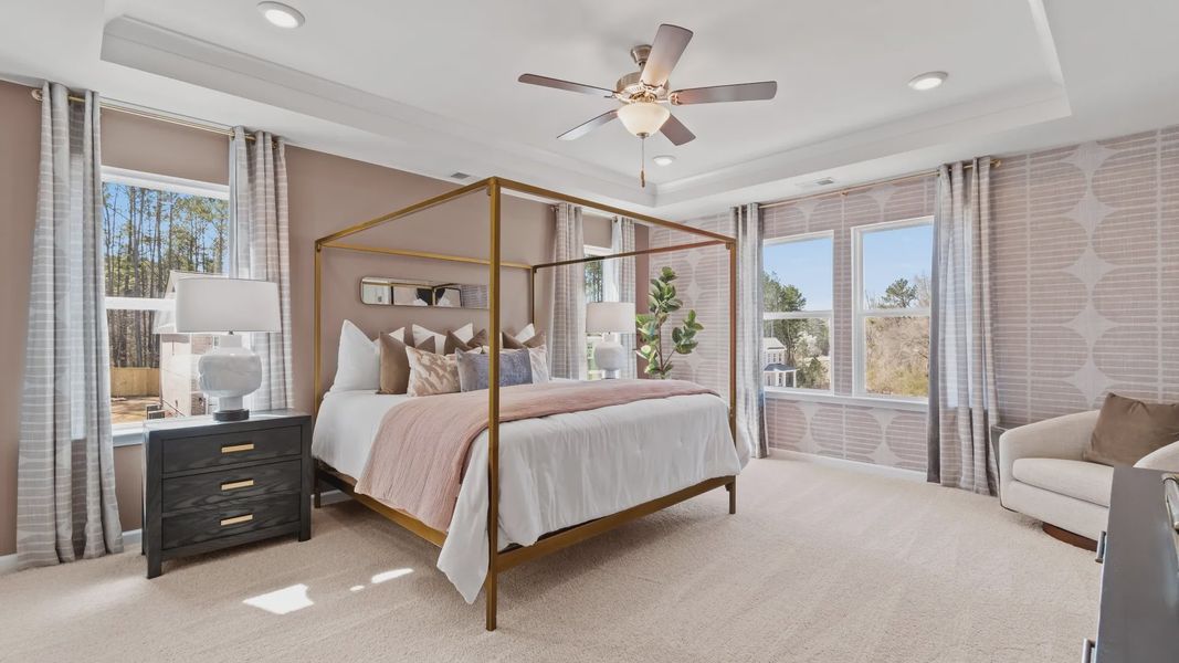 Furnished interior view inside a new home in Bowers Farm Townhomes, McDonough (Image 18). Furnished interior view inside a new home in Bowers Farm Townhomes, McDonough (Image 18).