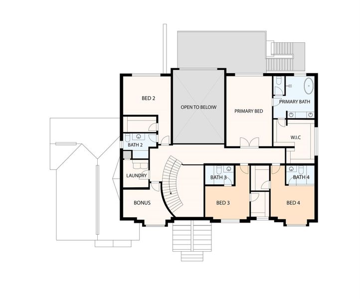 2D floor plan layout of this home in , Waxhaw, NC (Image 2).