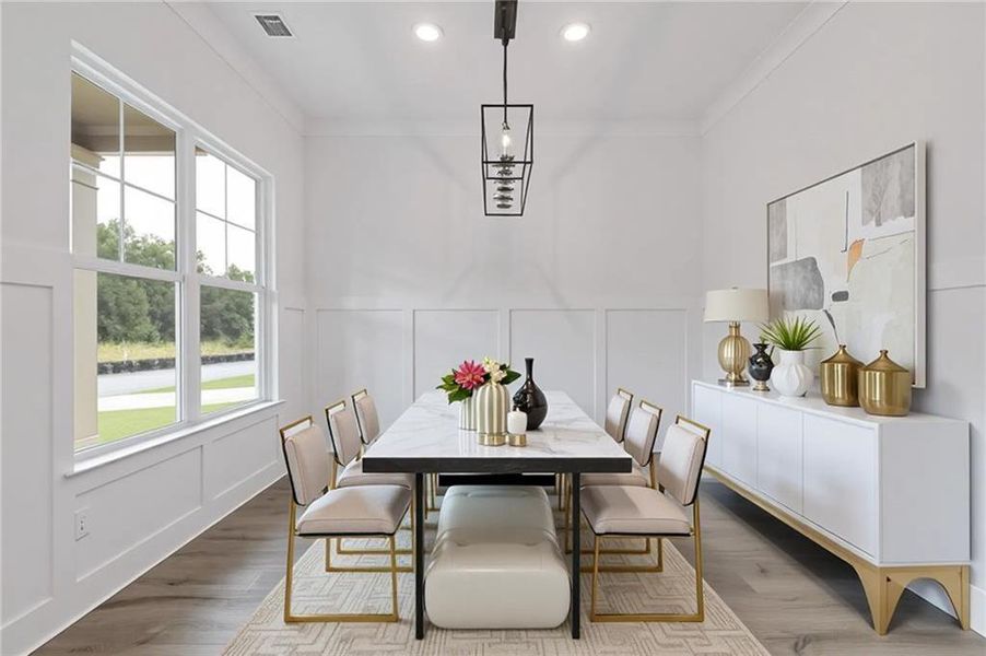 Furnished interior view inside a new home in Traditions of Braselton, Jefferson (Image 6).