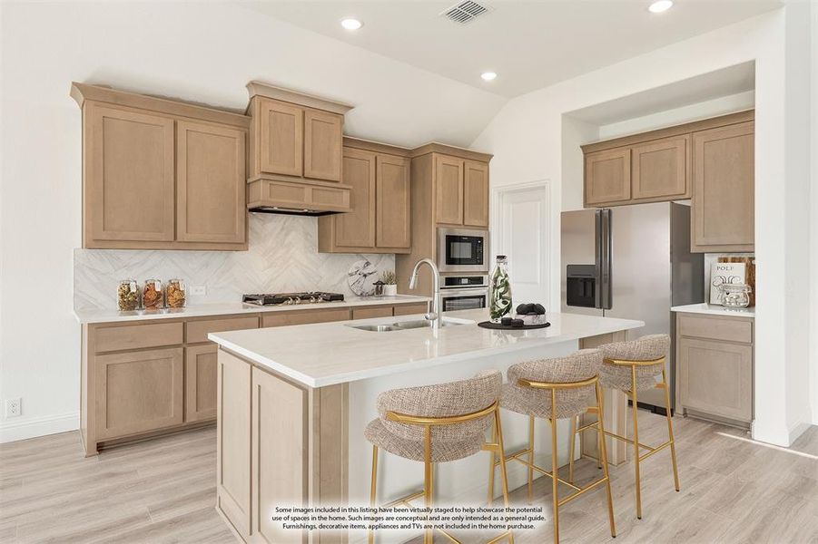 Furnished interior view inside a new home in Star Ranch Classic 50, Godley (Image 6). Furnished interior view inside a new home in Star Ranch Classic 50, Godley (Image 6).