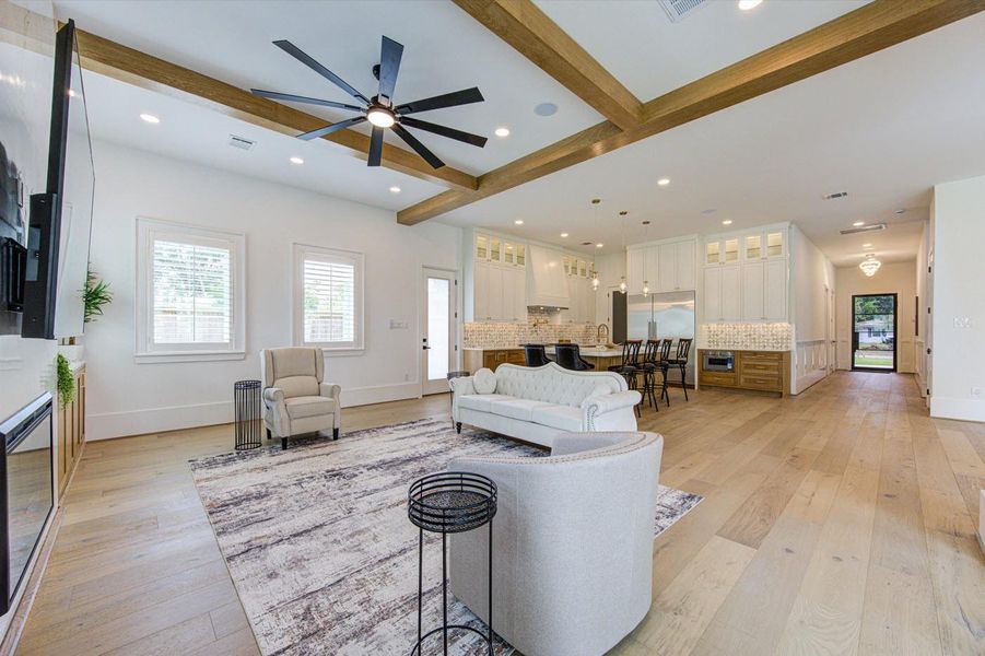Full soundproofing shields the home from outside noise. Tons of natural lights in every part of the house.