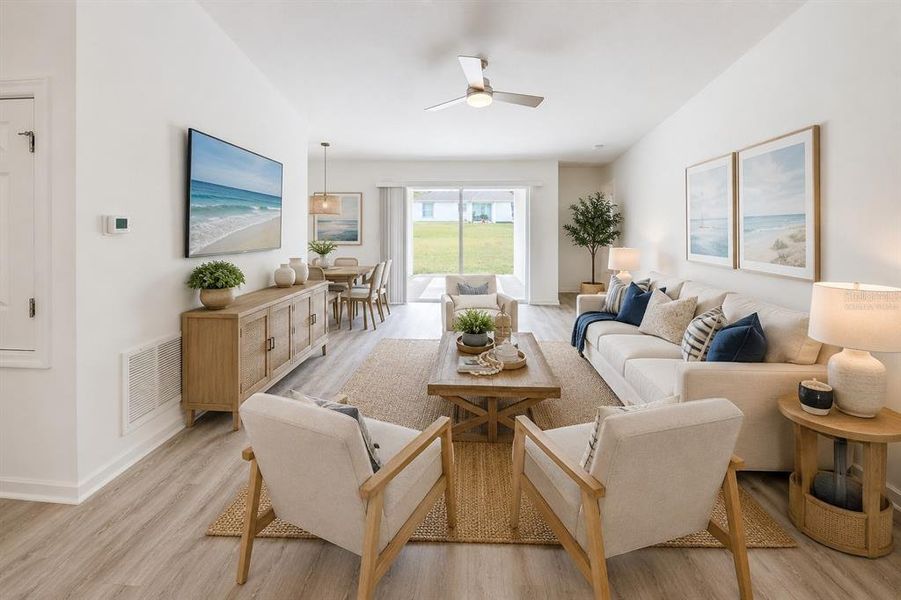 Furnished interior view inside a new home in , Palm Coast (Image 9). Furnished interior view inside a new home in , Palm Coast (Image 9).