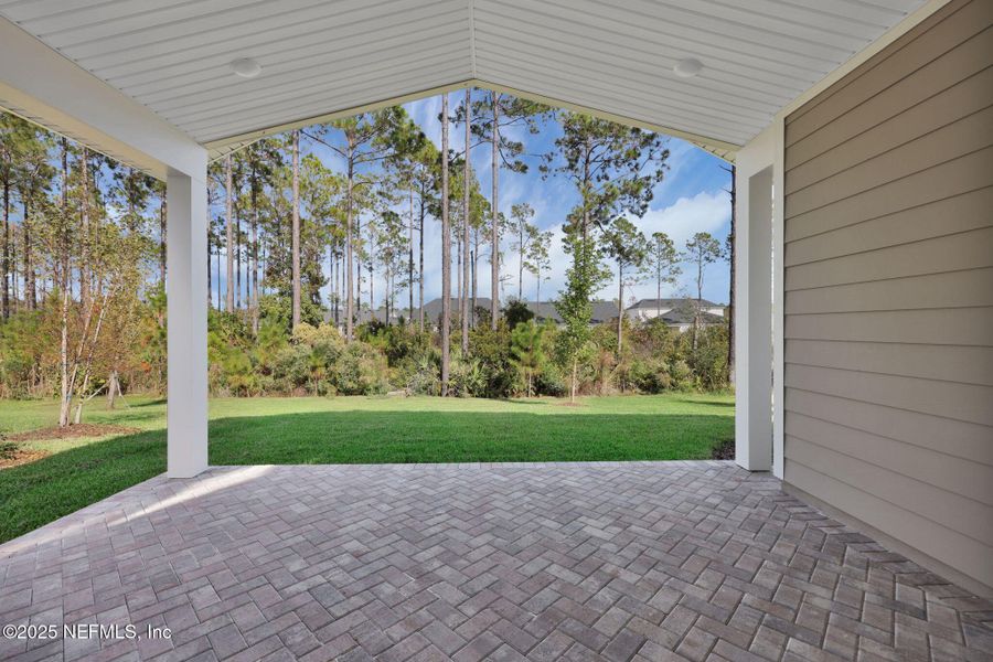 Exterior details and patio area of a home in Crosswinds at Nocatee, Ponte Vedra (Image 32).