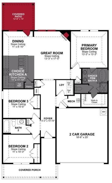 Beazer Homes Wildcat Ranch Allegheny floorplan