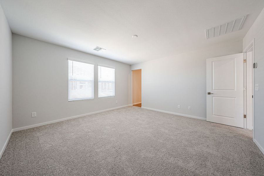 A room with white doors.