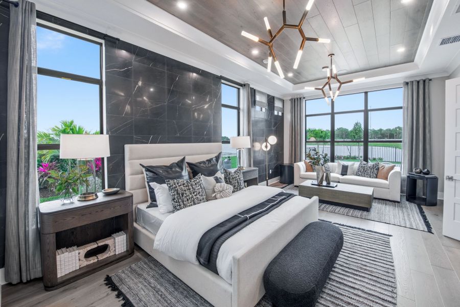 Representative furnished interior of a home built from the Livingston II by DiVosta in Amara, Lake Worth (Image 28). Representative furnished interior of a home built from the Livingston II by DiVosta in Amara, Lake Worth (Image 28).