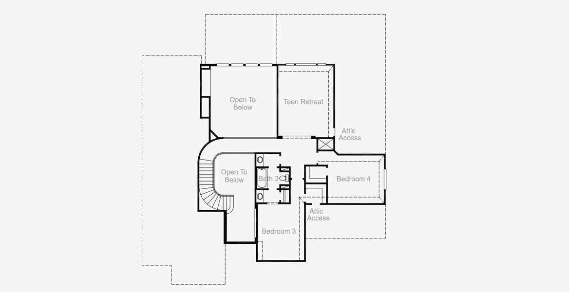 2D floor plan layout of this home in 6 Creeks, Kyle, TX (Image 22).