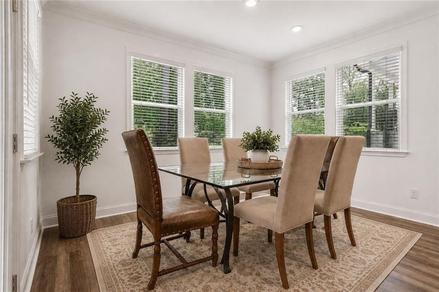 Furnished interior view inside a new home in Bailey Fence, Dacula (Image 11).