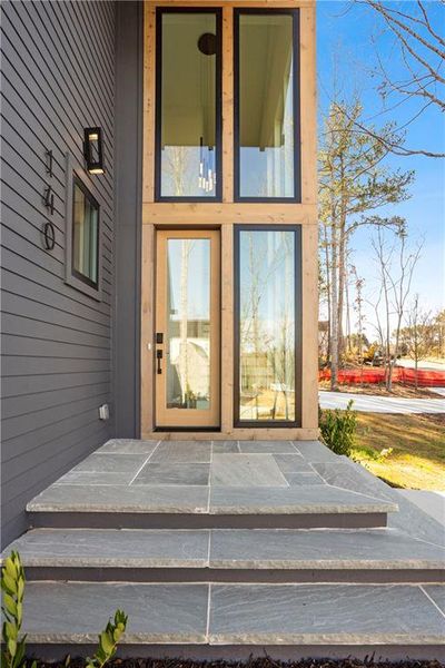 Exterior details and patio area of a home in Aster, Roswell (Image 34).