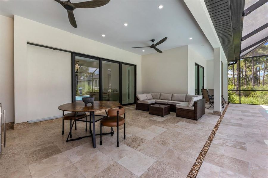Exterior details and patio area of a home in , North Port (Image 25).