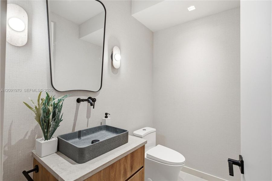 Furnished interior view inside a new home in , Miami (Image 34).