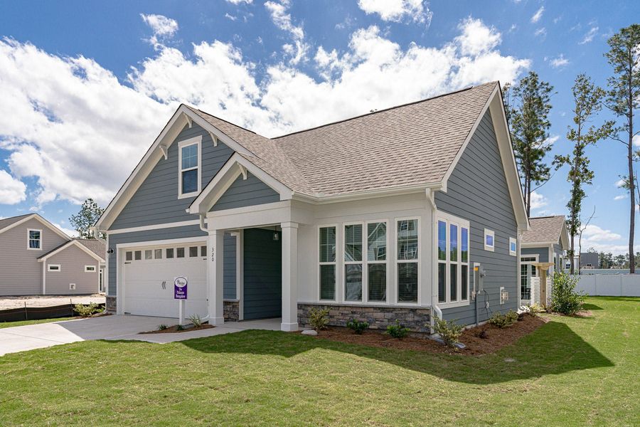 Representative exterior photo of a completed home built from the Palazzo by McKee Homes in The Cottages at 78 North, Sanford, NC (Image 2).
